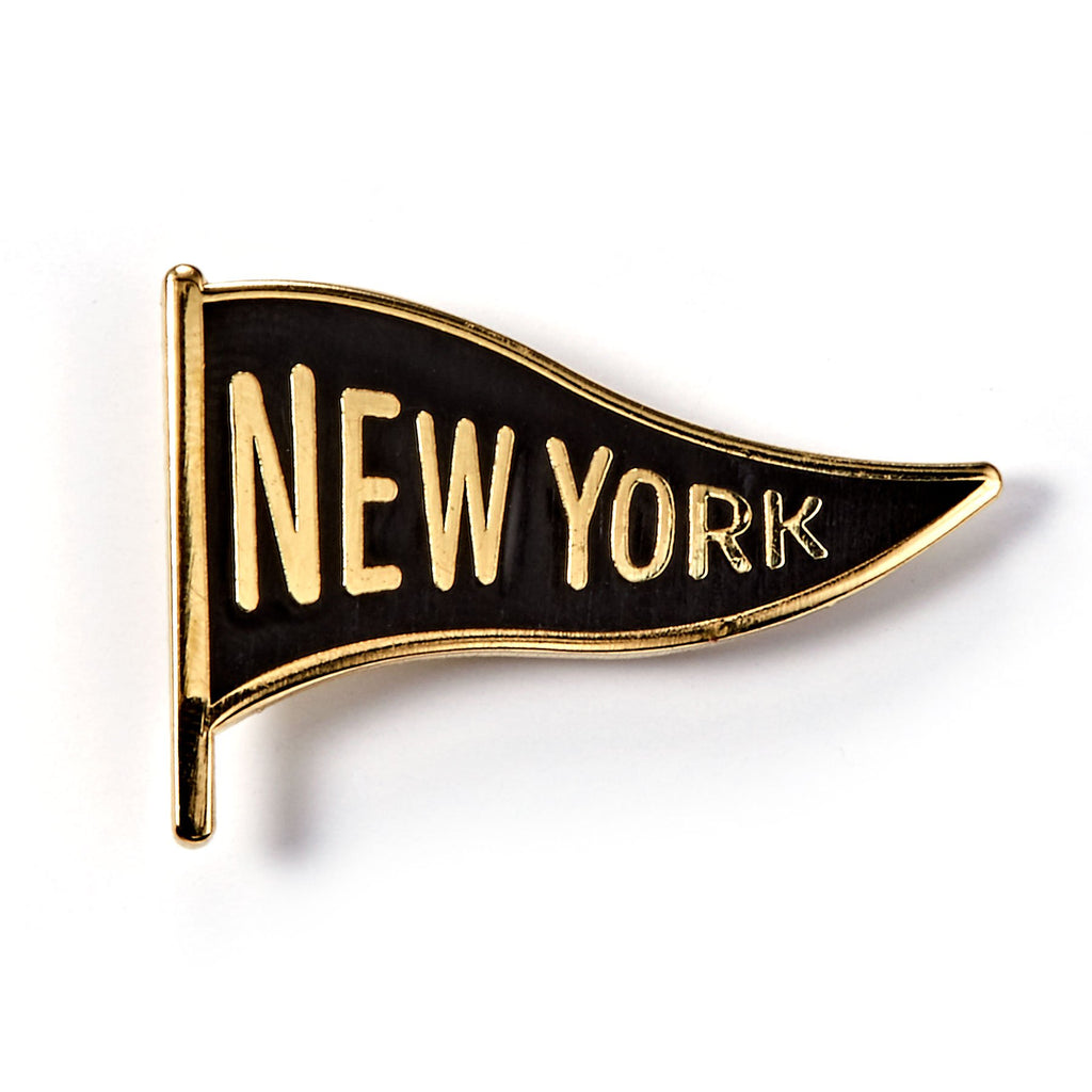 New York Pennant Enamel Pin