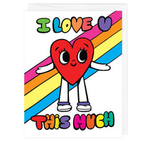 I Love You This Much A2 Card