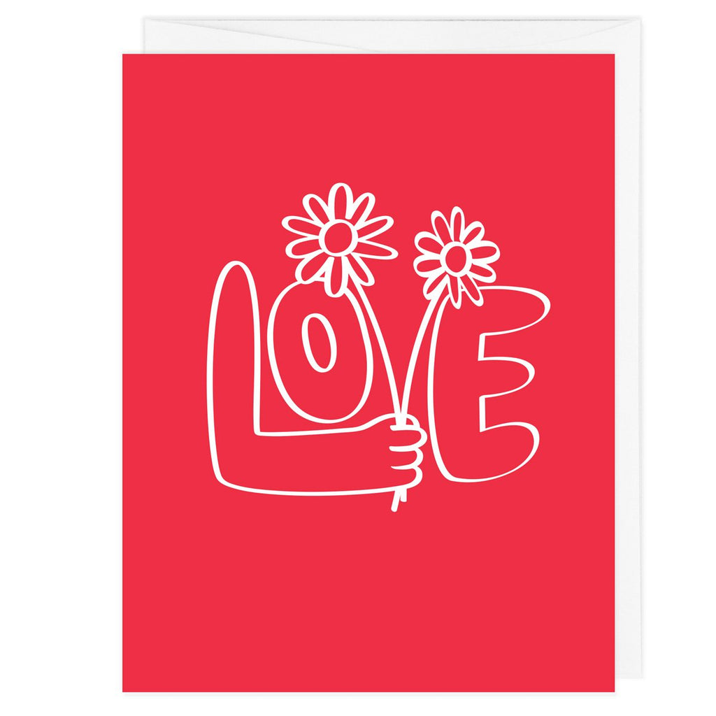 Love Flowers A2 Card