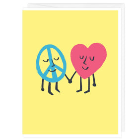 Peace and Love A2 Card