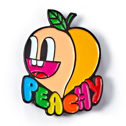 Peachy Enamel Pin