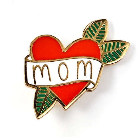 Mom Heart Enamel Pin
