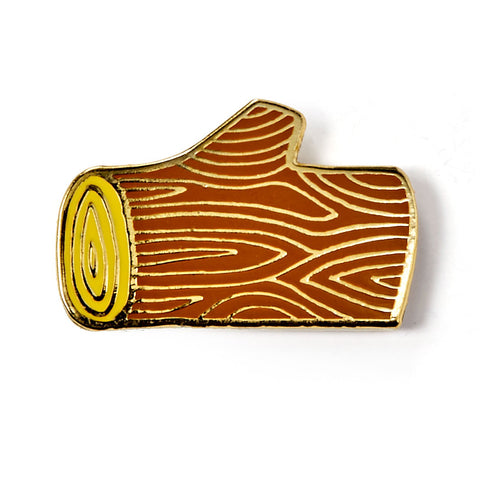 Log Enamel Pin