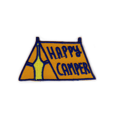 Happy Camper Tent Orange Patch