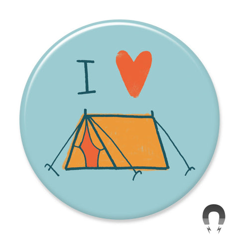 I Love Camping Big Magnet