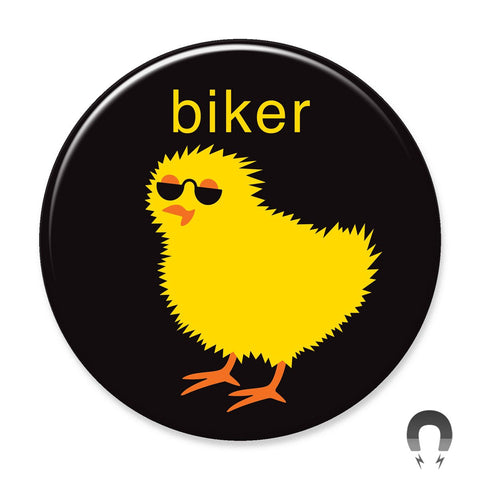 Biker Chick Big Magnet