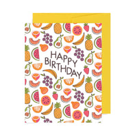Happy Birthday Fruits A2 Card