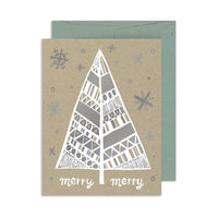 Merry Merry Tree A2 Card