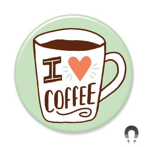 I Heart Coffee Mug Big Magnet