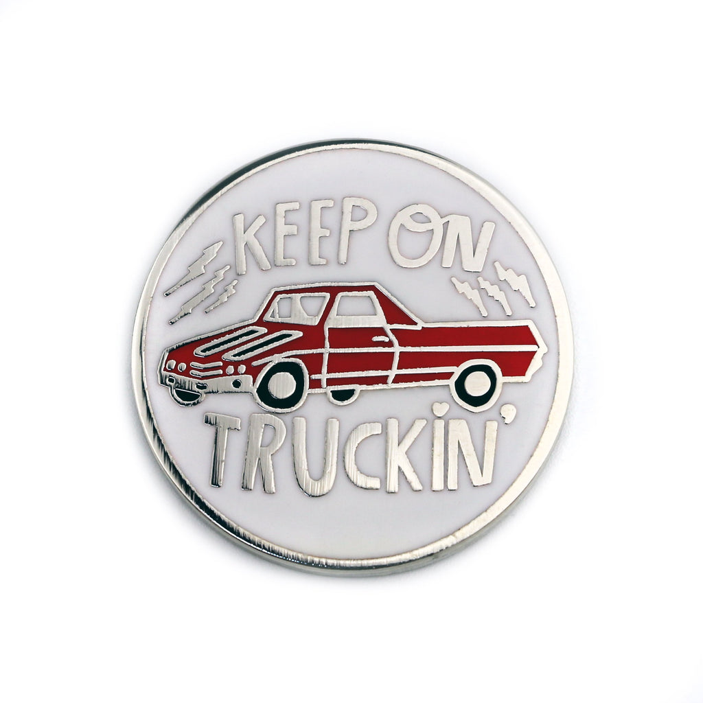 Keep On Truckin' Enamel Pin