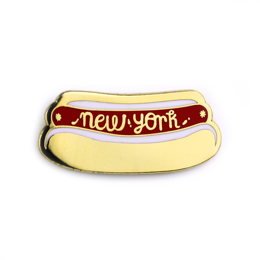 New York Hot Dog Enamel Pin