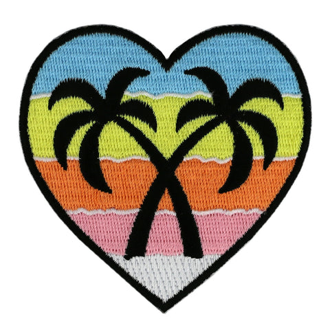 Palm Trees Heart Patch