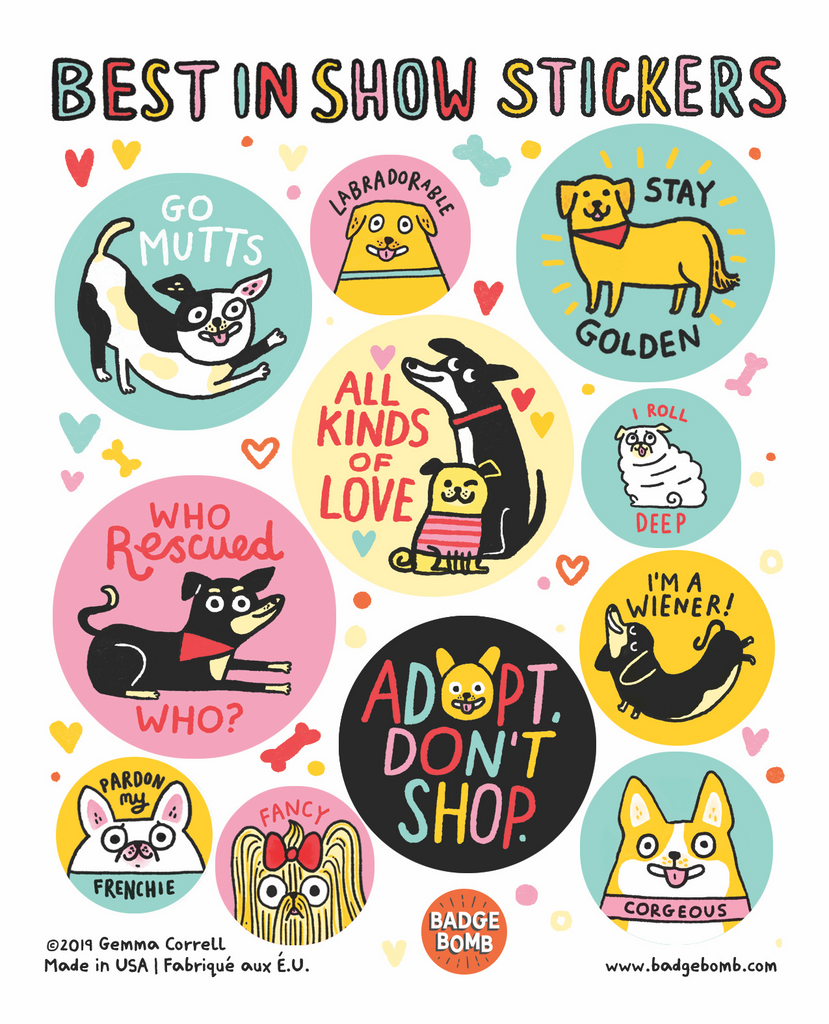 Best In Show Sticker Sheets