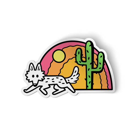 Desert Coyote Big Sticker