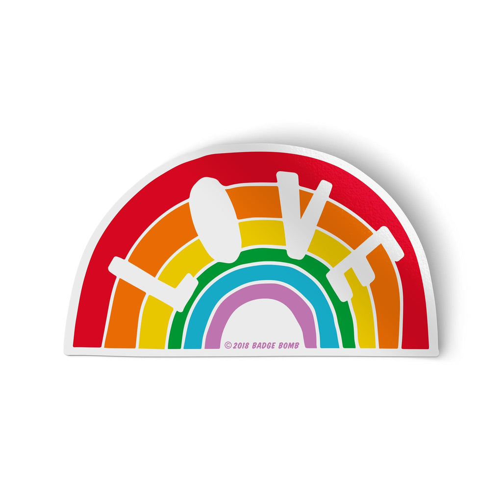Love Rainbow Big Sticker