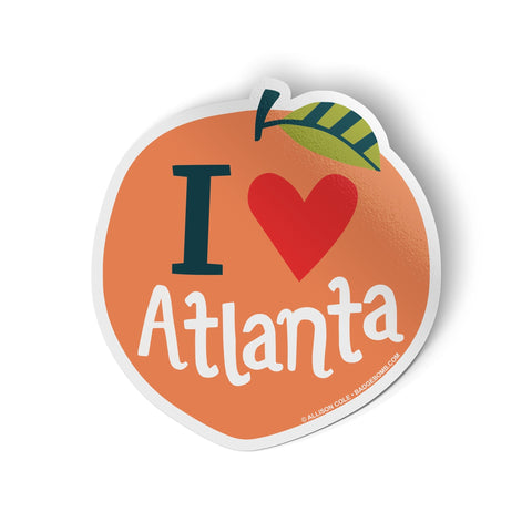 Atlanta Peach Big Sticker
