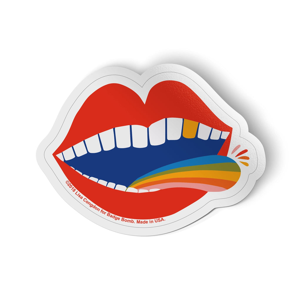 Rainbow Tongue Big Sticker