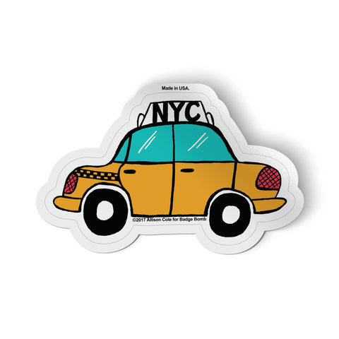 NYC Taxi Big Sticker