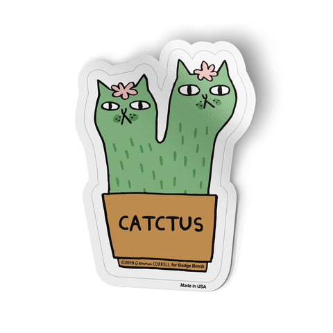 Catctus Big Sticker