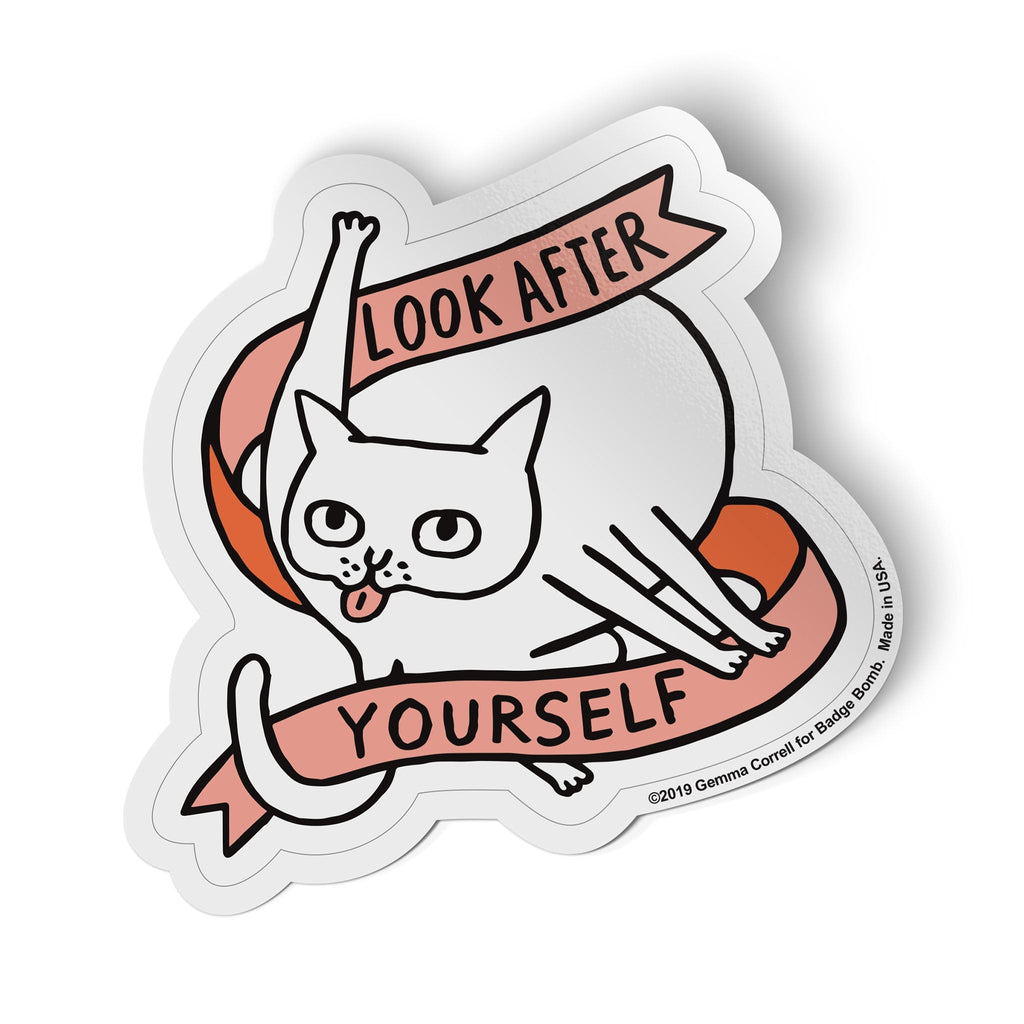 Look After Yourself Big Sticker β Badge Bomb Shop