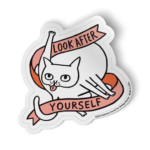 Look After Yourself Big Sticker