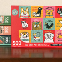 All Dogs Are Good Dogs 500-Piece Puzzle
