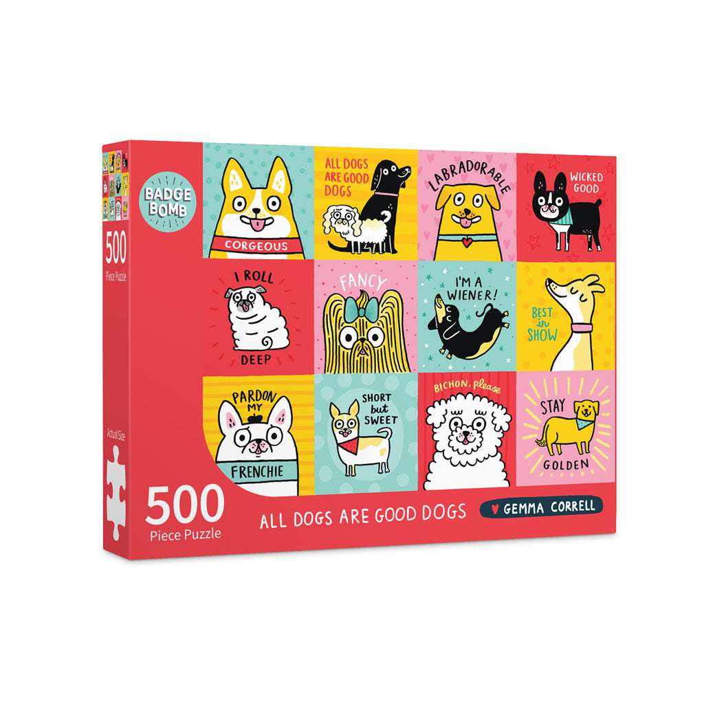 All Dogs Are Good Dogs 500-Piece Puzzle