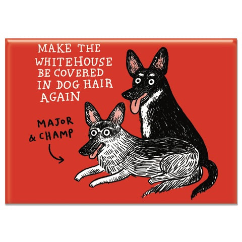 Gemma Correll - White House Dogs Rectangle Magnet