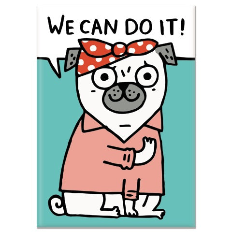 Gemma Correll - We Can Do It Rectangle Magnet