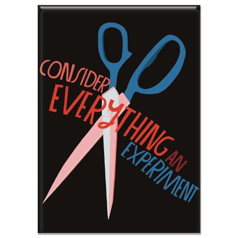 Lisa Congdon - Consider Everything an Experiment Rectangle Magnet