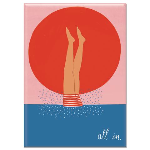 Lisa Congdon - All In Water Rectangle Magnet