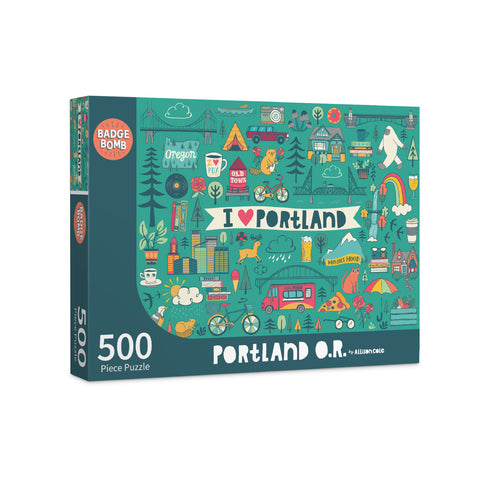 I Heart Portland 500 Piece Puzzle