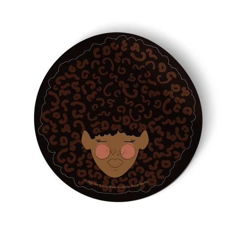 Afro Color in Bloom Sticker