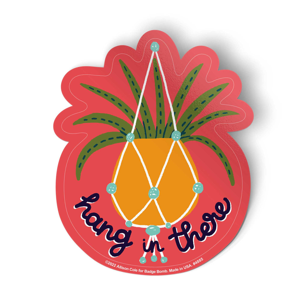 hang in there plant Hang In There Plant Sticker
