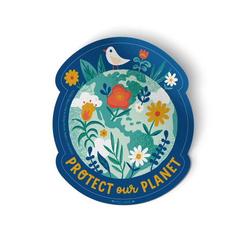 Allison Cole Illustration - Protect Our Planet Sticker