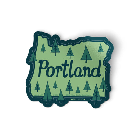 Allison Cole Illustration - Portland Trees Sticker