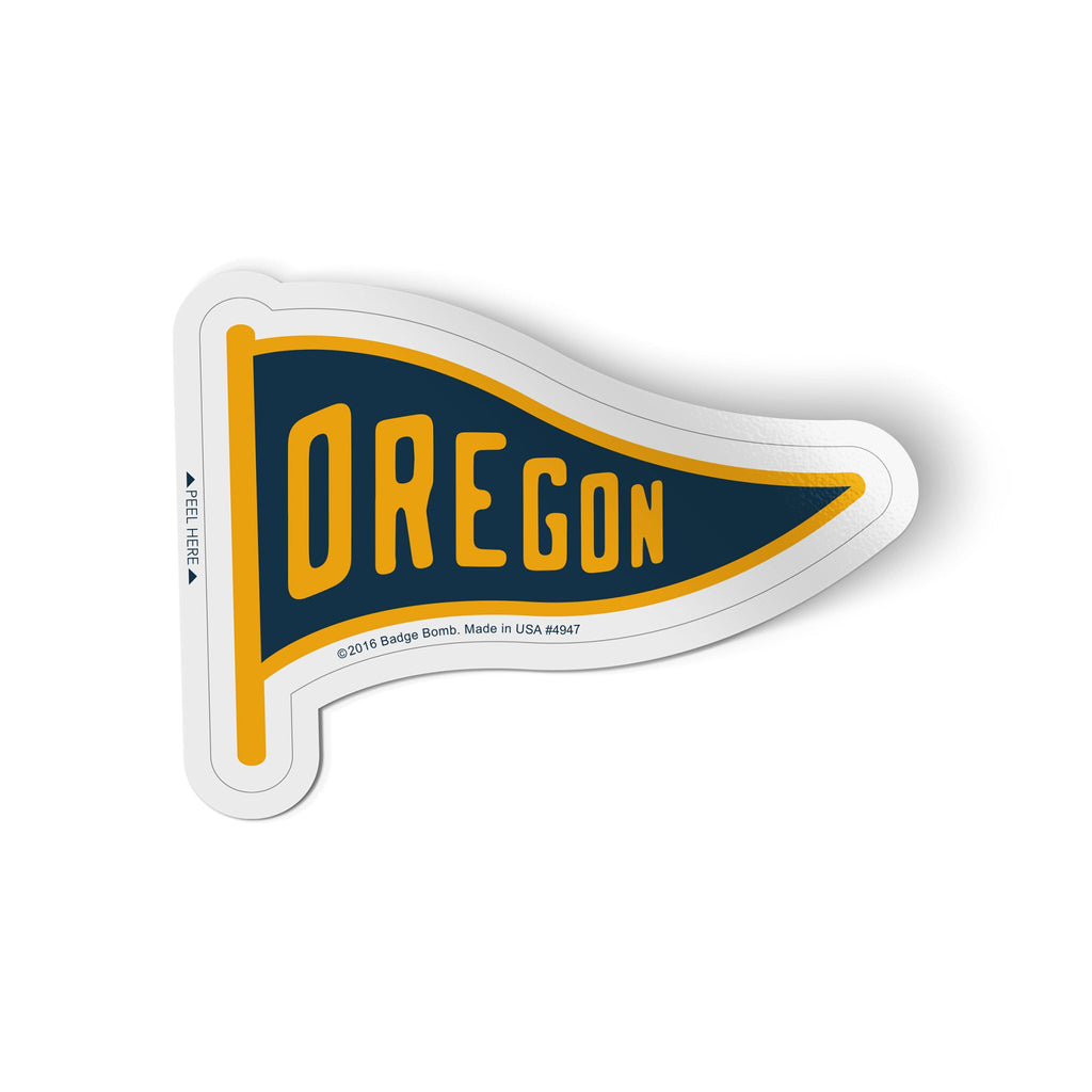Oregon Pennant Sticker