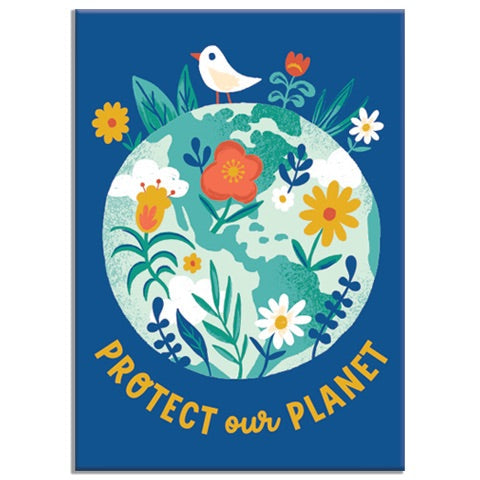 Allison Cole Illustration - Protect our Planet Rectangle Magnet