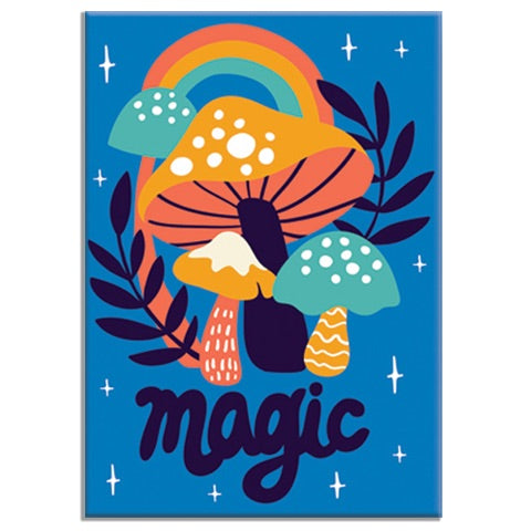 Allison Cole Illustration - Magic Mushroom Rectangle Magnet
