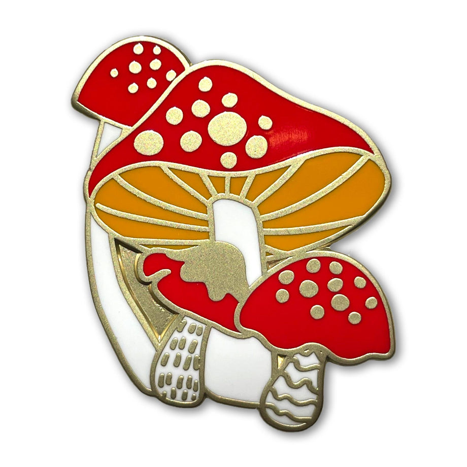 5 Broches Champignons Mignonnes - Badges épingles à Revers En Alliage, Pour Chapeau, Vêtements, Décoration DIY
