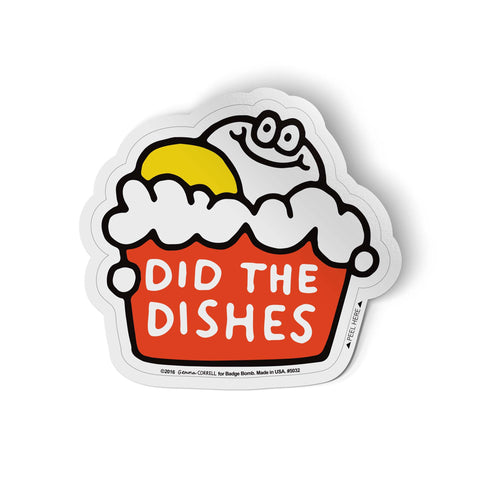 Did the Dishes Sticker