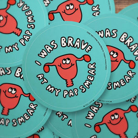 Brave at my Pap Smear Sticker