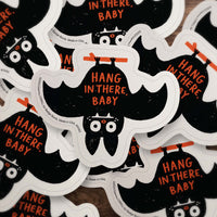 Hang in There Baby Bat Sticker by Gemma Correll