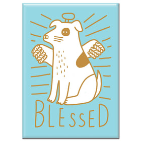 Blessed Dog Rectangle Magnet