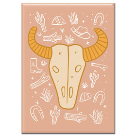 Cow Skull Ranch Rectangle Magnet