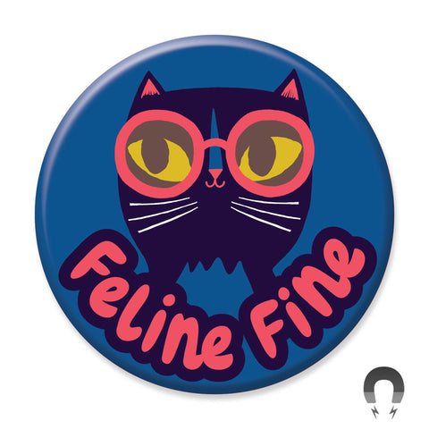 Feline Fine Cat Magnet