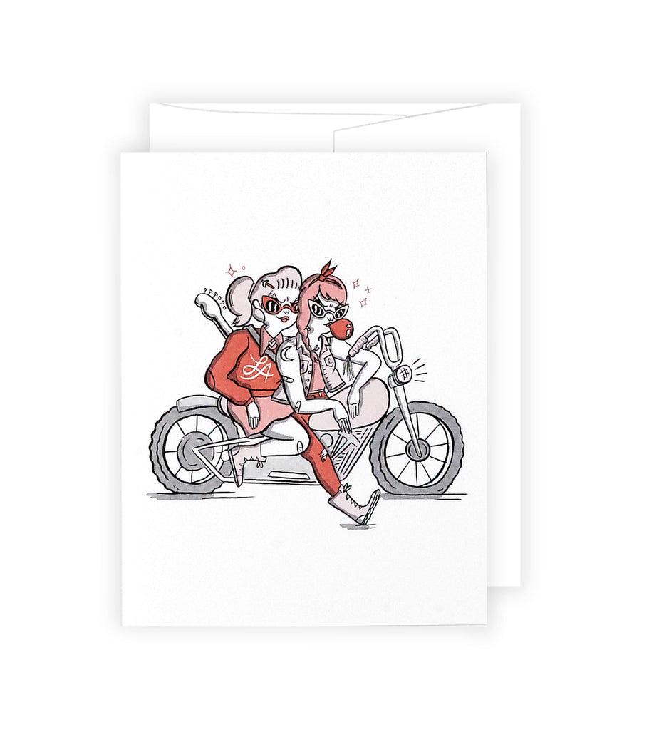 Motorcycle Gals A2 Card