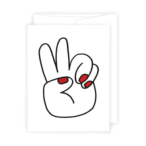 Peace Hands A2 Card