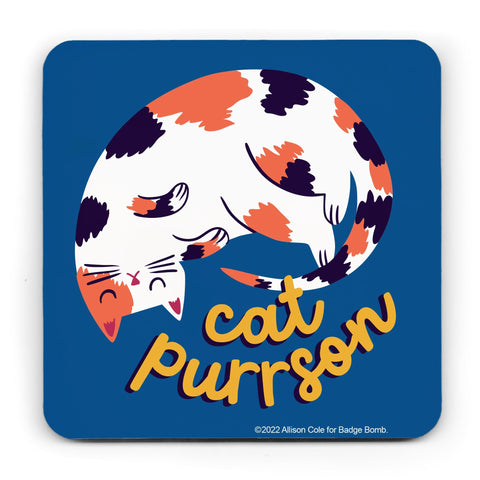 Cat Purrson Coaster
