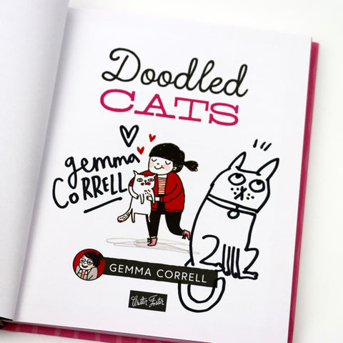 Doodled Cats by Gemma Correll - Signed copy! – Badge Bomb Shop